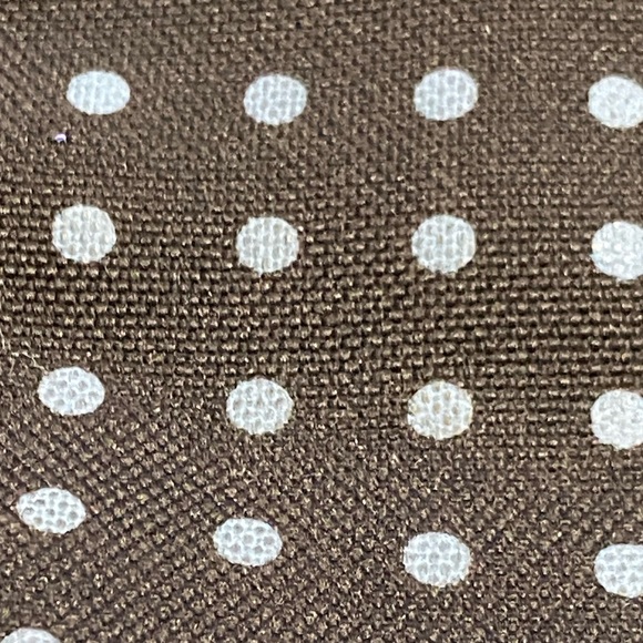 TOMMY HILFIGER Black-Blue POLKA DOT Canvas Handbag - Picture 9 of 11